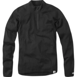 Madison Isoler Merino Womens Zip-neck Base Layer - Aqua Blue -Ride Shield Shop cla6500