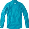 Madison Isoler Merino Womens Zip-neck Base Layer - Aqua Blue