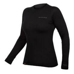 Endura BaaBaa Blend Women's Long Sleeve Baselayer - Aubergine -Ride Shield Shop e6165bk lg 1