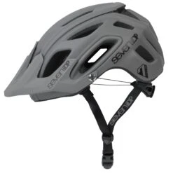7idp M2 Boa Mountain Bike Helmet - Matt Black/Gloss Black -Ride Shield Shop m2 grey