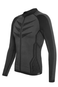 Funkier Campanile Seamless-Tech Long Sleeve Jersey - Black/Grey